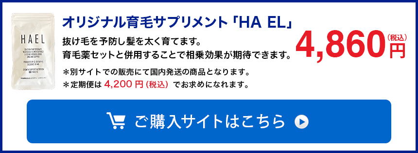 オリジナル育毛サプリメント「Ha el」